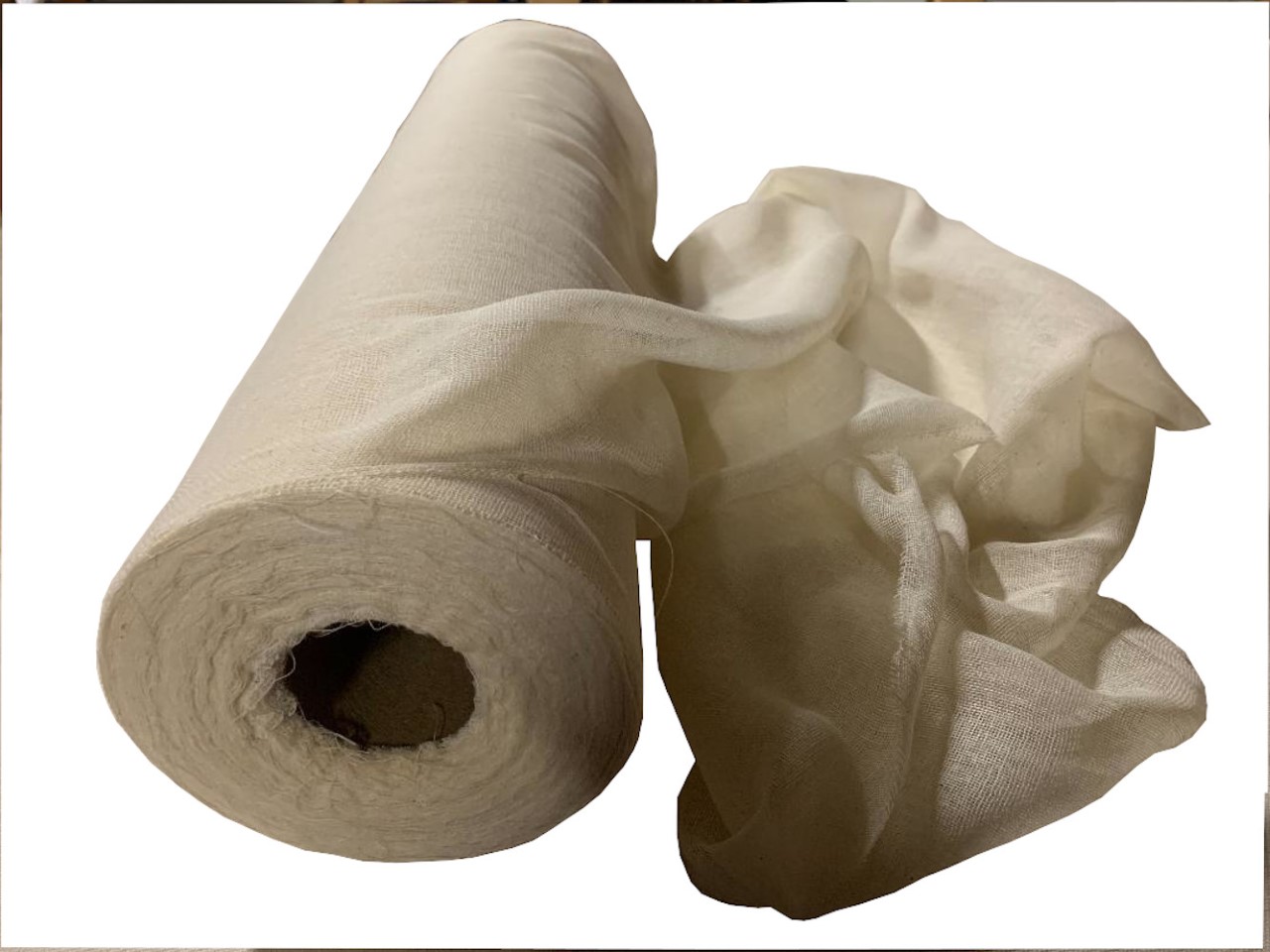 20" Grade 50 Cheesecloth Natural Roll - 100 Yards - Click Image to Close