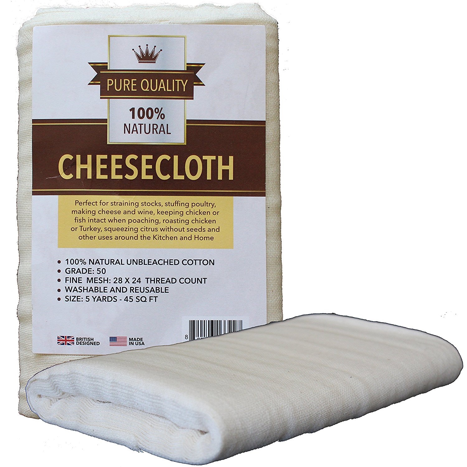 Grade 50 Cheesecloth 45 Square Feet - Click Image to Close