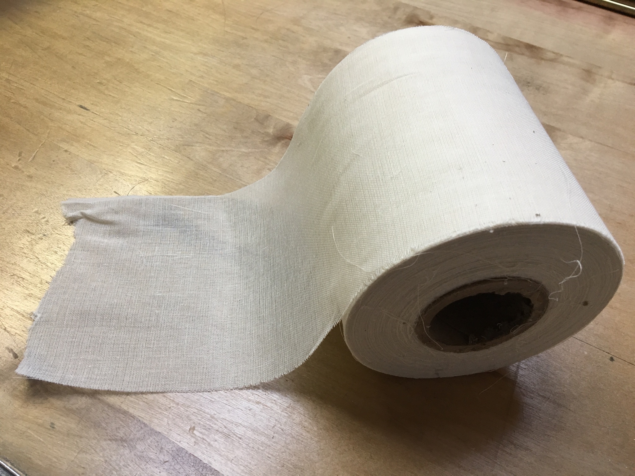 6" Cheesecloth - 100 Yard Roll Grade 90 Unbleached - Click Image to Close