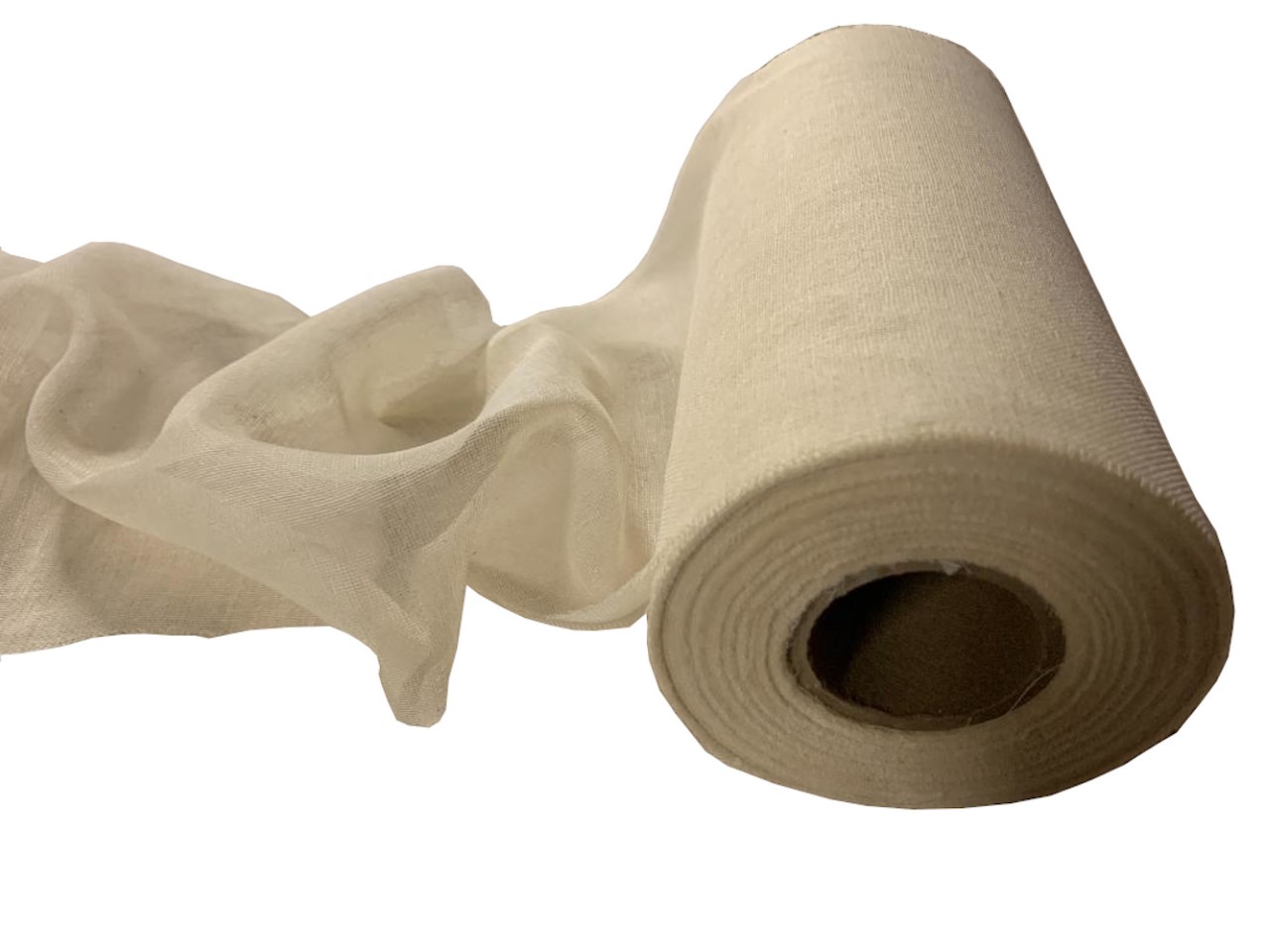10" Grade 50 Cheesecloth Natural Roll - 100 Yards - Click Image to Close