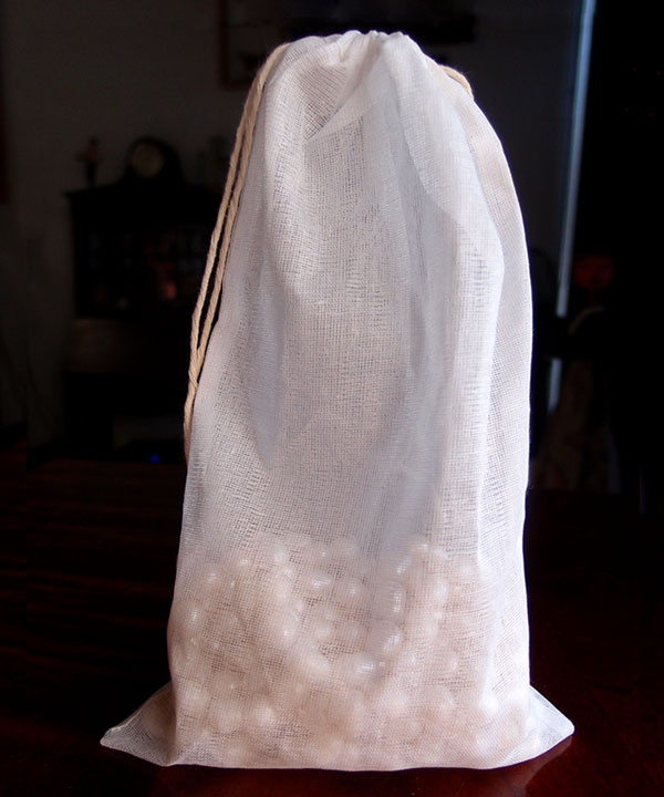 Cheesecloth Bags with Drawstring 6" x 10" - 12 Pack - Click Image to Close